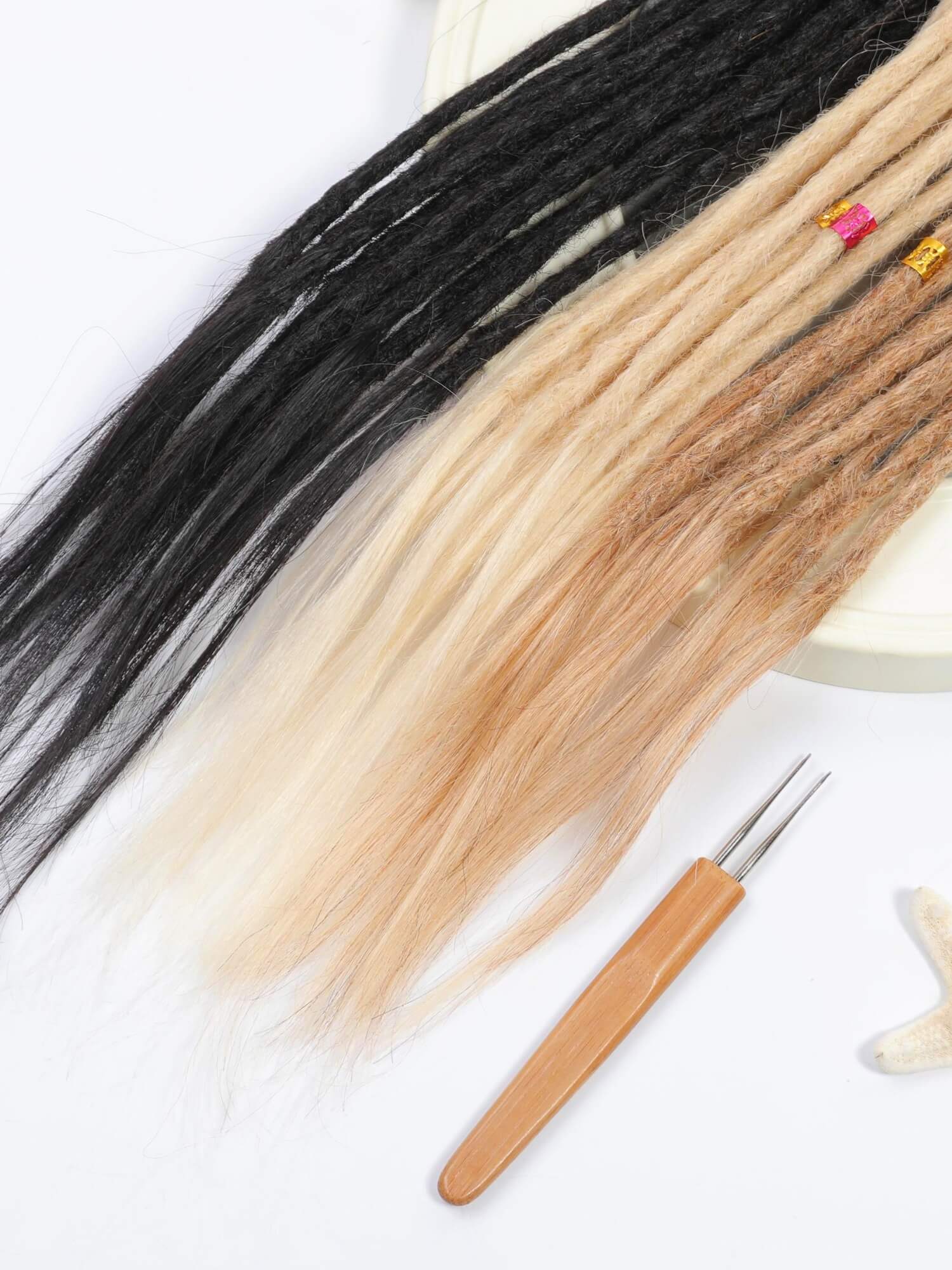 loop top dreadlock extensions straight hair