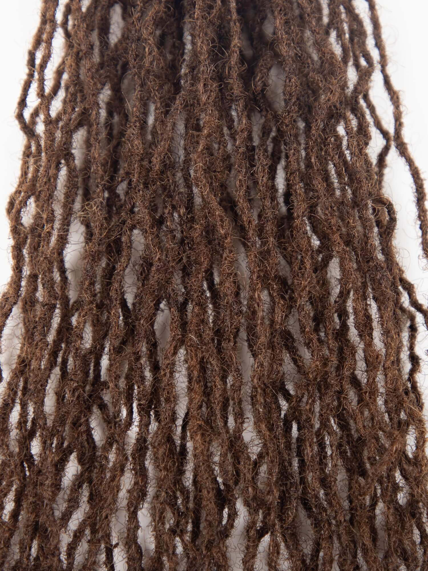 medium brown 0.1cm sisterloc extensions human hair 4