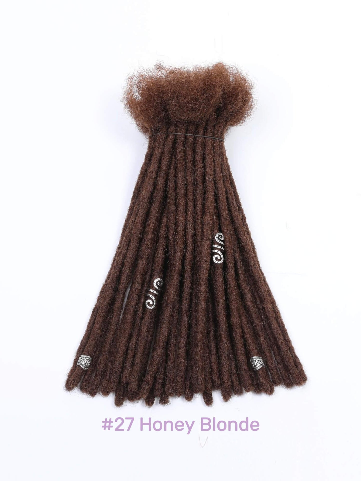 medium brown human loc extensions standard locs