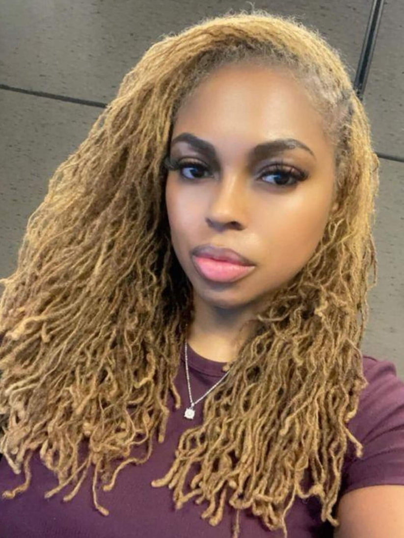 0.2cm Thickness Micro Locs Extensions Human Hair Colors Available – D.E