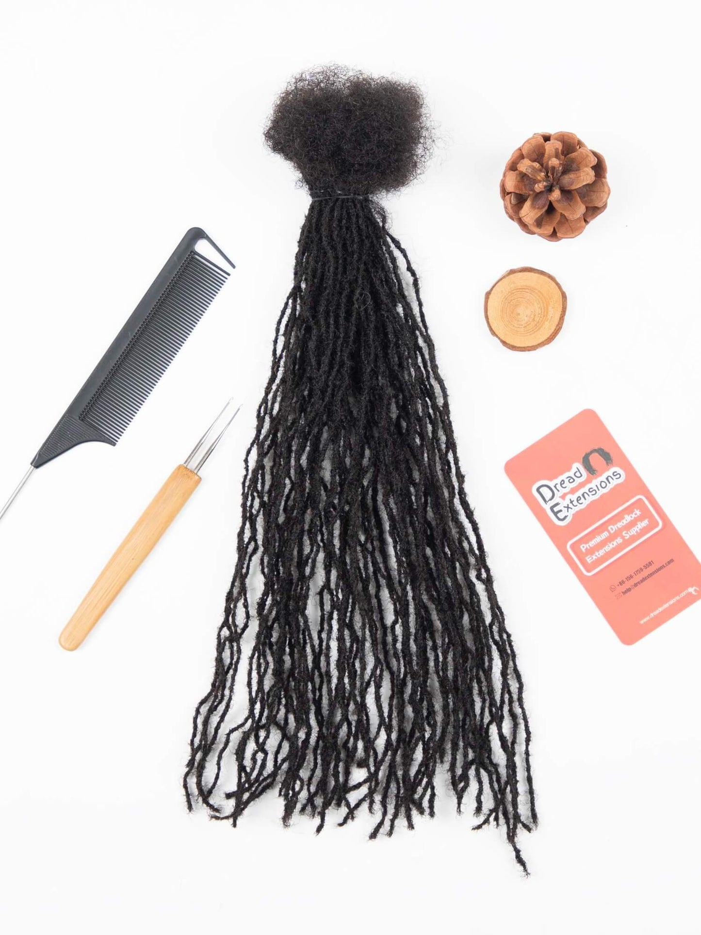 natural black 0.1cm sisterloc extensions human hair