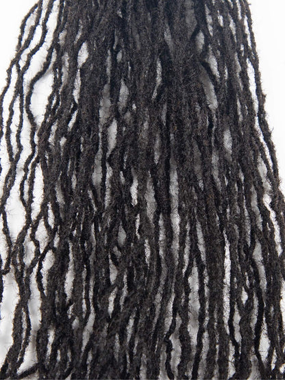 natural black 0.1cm sisterloc extensions human hair 4