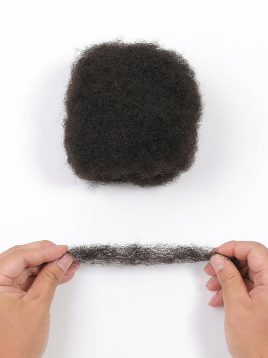 natural black afro kinky human hair