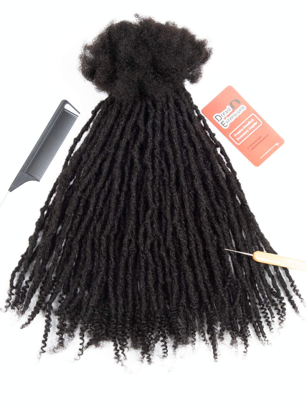 Anwi Textured Interlocked Loc Extensions with Curly Ends Human Hair – D.E