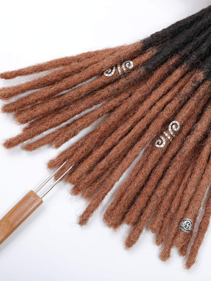 ombre t1B30 human hair loc extensions