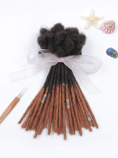 ombre t1B30 standard human hair loc extensions