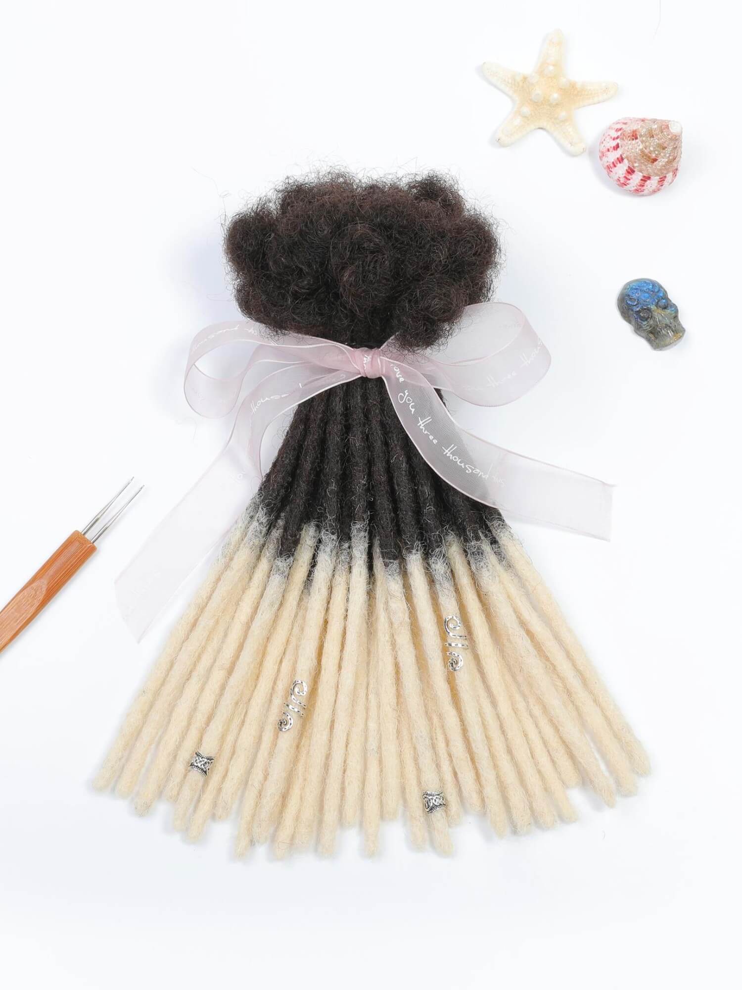 ombre t1B613 standard human hair loc extensions