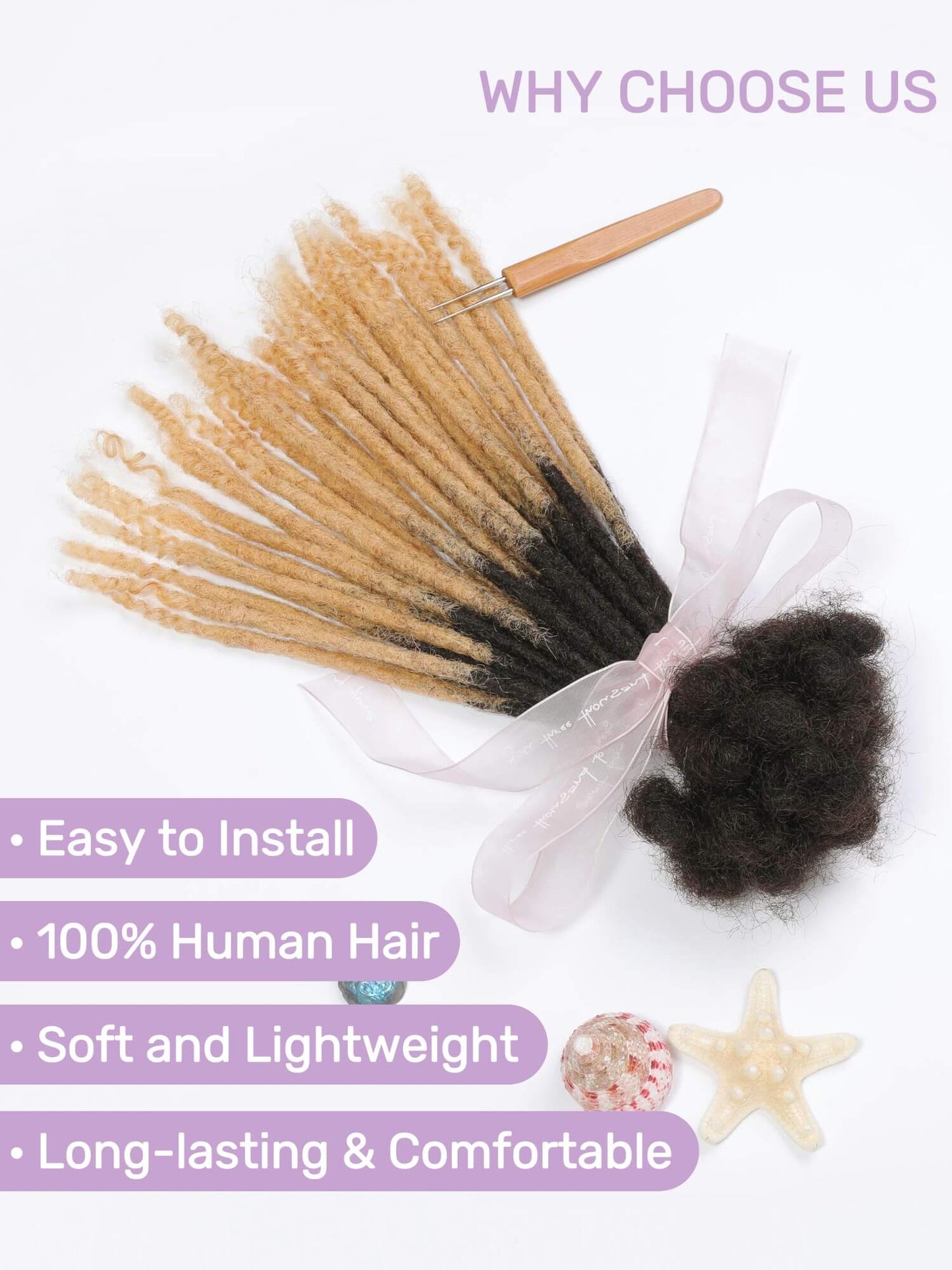 ombre t1b27 human hair loc extensions curly tips