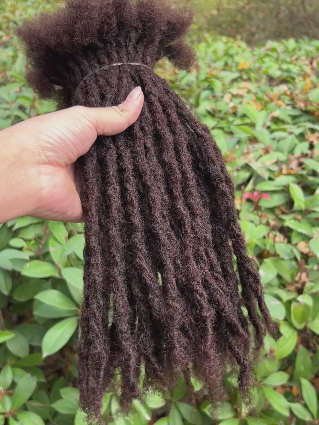 Dark Brown Coil Tips Anwi Textured Loc Extensions video