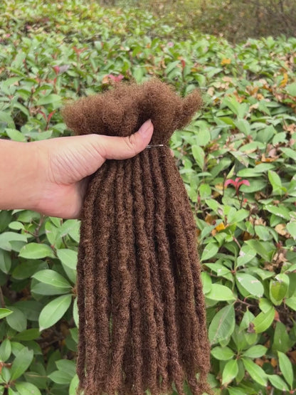 Medium Brown Coil Tips Anwi Textured Loc Extensions video