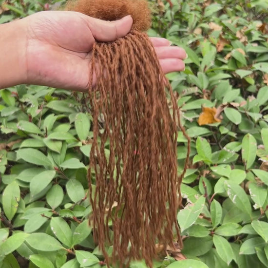 carmel brown 0.1cm sisterloc extensions human hair video