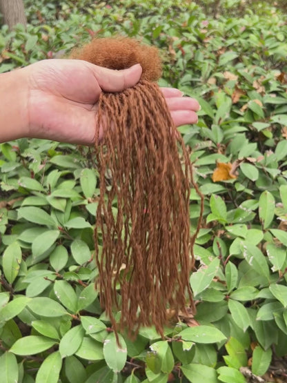 carmel brown 0.1cm sisterloc extensions human hair video