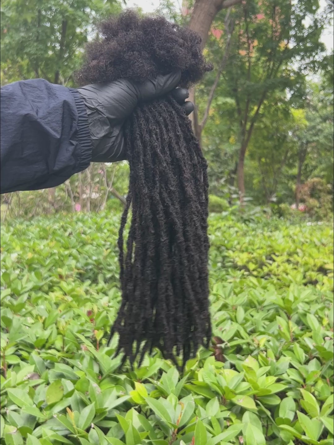 Premium Anwi Textured Interlocked Human Hair Dreadlock Extensions – D.E