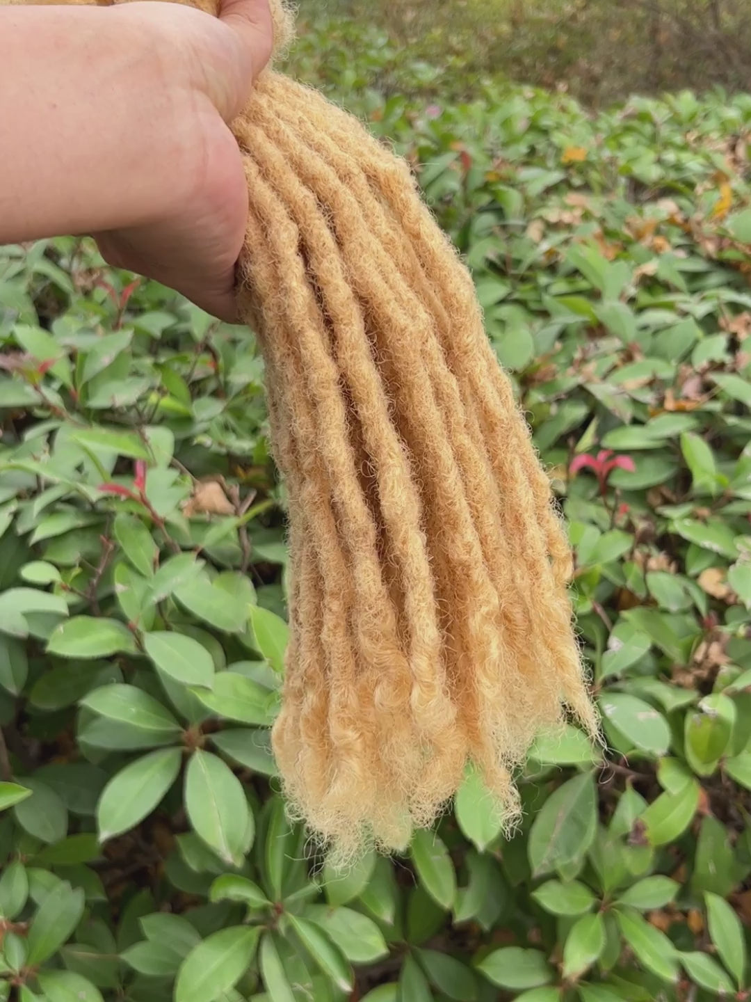 Honey Blonde Coil Tips Anwi Textured Loc Extensions video