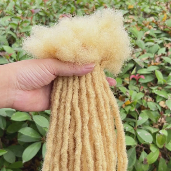 613 Blonde Coil Tips Anwi Textured Loc Extensions video