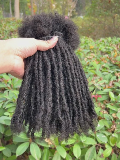 Natural Black Coil Tips Anwi Textured Loc Extensions video