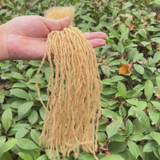 honey blonde 0.1cm sisterloc extensions human hair video