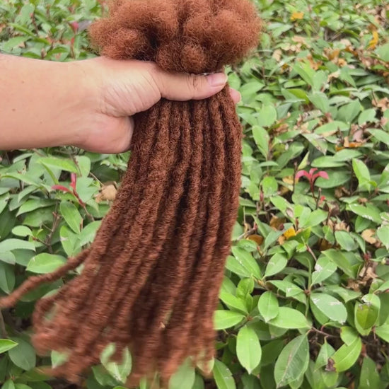 Camel Brown Coil Tips Anwi Textured Loc Extensions video