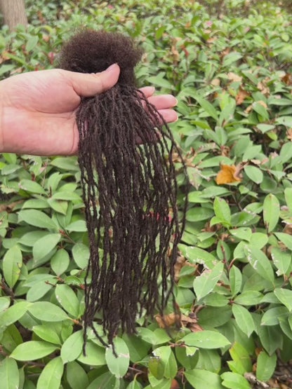 dark brown 0.1cm sisterloc extensions human hair video