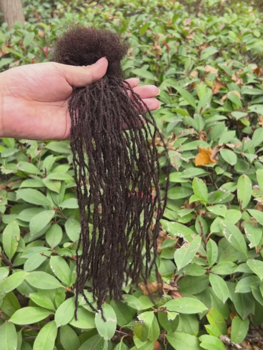 dark brown 0.1cm sisterloc extensions human hair video