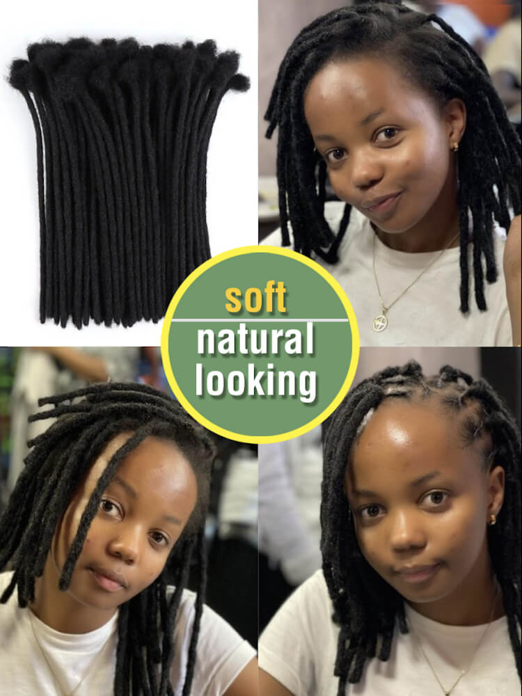 Extra Small Human Hair Loc Extensions